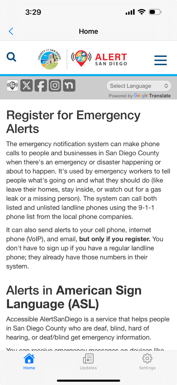 Register for Alerts